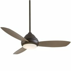 Flash Sale 🧨 Minka Aire Concept™ I 61.55W 3-Blade LED Ceiling Fan with 52 in. Blade Span in Oil Rubbed Bronze 😍