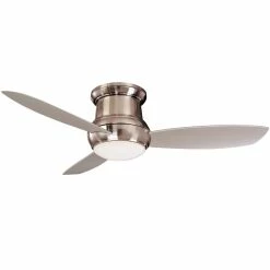 Coupon 👏 Minka Aire Concept™ II 53.7W 3-Blade LED Ceiling Fan with 52 in. Blade Span in Brushed Nickel Wet ✨