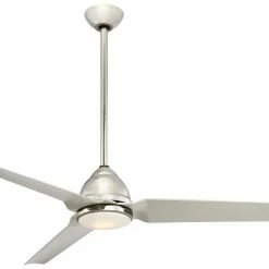 Best deal 👏 Minka Aire Java 54 in. 47W 3-Blade Ceiling Fan with LED Light in Polished Nickel 🎁