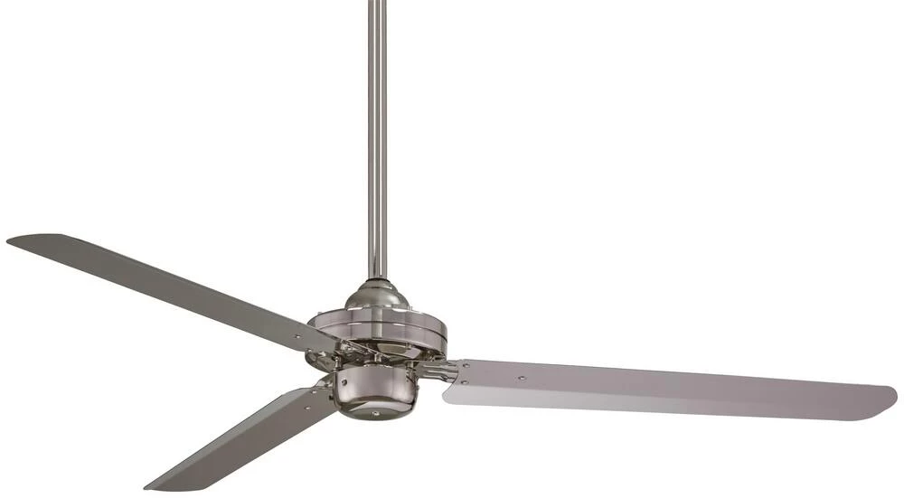 Best deal ✔️ Minka Aire Steal 3-Blade Ceiling Fan with 54 in. Blade Span in Brushed Nickel 🔥
