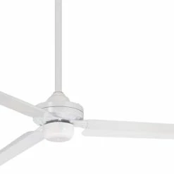 Cheapest 🥰 Minka Aire Steal 54 in. 3 Blade Indoor LED Ceiling Fan in Flat White 🛒