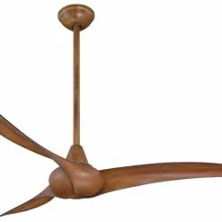Best Sale ⭐ Minka Aire Wave 3-Blade Ceiling Fan in Distressed Koa 🔥