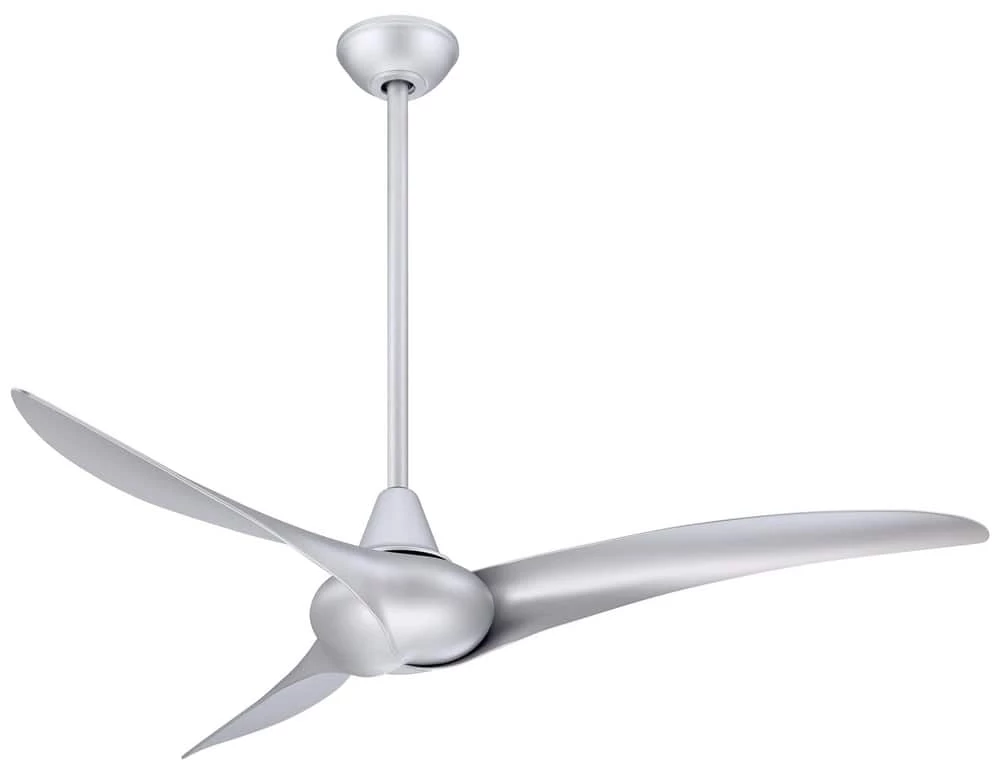 Top 10 🥰 Minka Aire Wave 52 x 13-1/2 in. 3-Blade Ceiling Fan in Silver 💯