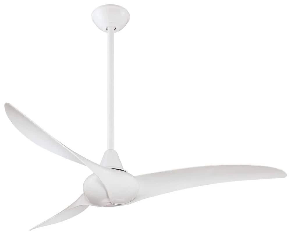 Flash Sale π Minka Aire Wave 66.4W 3-Blade Ceiling Fan with 52 in. Blade Span in White π