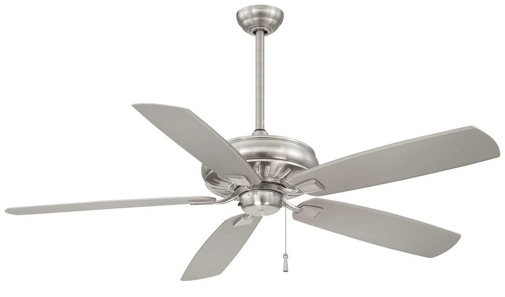 Flash Sale ✨ Minka Aire Sunseeker 60 in. 64.3W 5-Blade ABS Exterior Ceiling Fan in Brushed Nickel Wet 😀