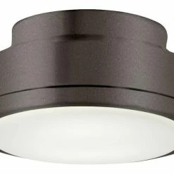 Outlet ⌛ Minka Aire Rudolph 16W 1-Light LED Ceiling Fan Light Kit in Oil Rubbed Bronze 🎁