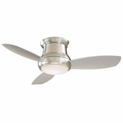 Outlet 👏 Minka Aire Concept™ II 43W 3-Blade Ceiling Fan with 44 in. Blade Span in Brushed Nickel 👏