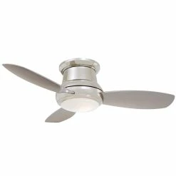 New 🤩 Minka Aire Concept™ II 43.09W 3-Blade LED Ceiling Fan with 44 in. Blade Span in Polished Nickel 😍