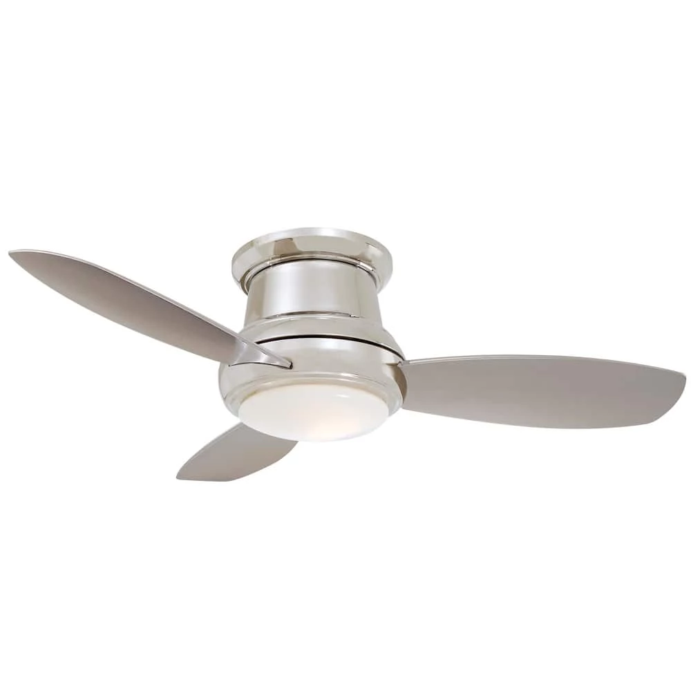 New 🤩 Minka Aire Concept™ II 43.09W 3-Blade LED Ceiling Fan with 44 in. Blade Span in Polished Nickel 😍