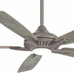 New ❤️ Minka Aire Dyno 52 in. 64.95W 1-Light LED Ceiling Fan in Burnished Nickel 🛒