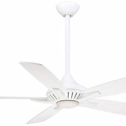 Discount 😍 Minka Aire Dyno 52 in. 5-Blade Ceiling Fan in White 😍