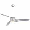Hot Sale 🛒 Minka Aire Artemis™ 3 Blades 58 in. Indoor Ceiling Fan in Silver 🤩