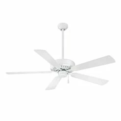 Cheapest 🎁 Minka Aire Contractor Plus 67W 5-Blade Ceiling Fan in Flat White 🎁