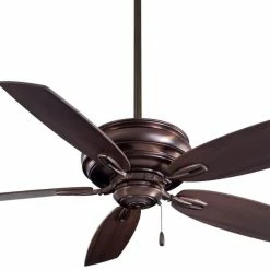 Outlet 🔔 Minka Aire Timeless 5-Blade Ceiling Fan in Dark Brushed Bronze 👍