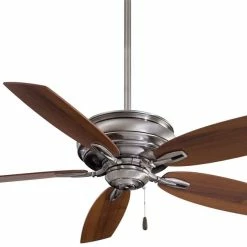 Outlet 🎁 Minka Aire Timeless 5-Blade Ceiling Fan in Pewter ⌛