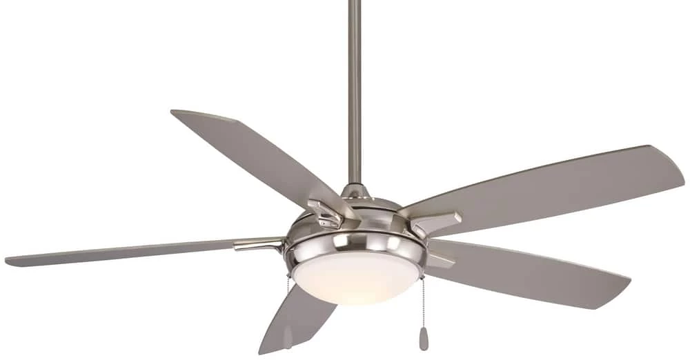 Best deal π€© Minka Aire Lun-Aire 65.01W 5-Blade Ceiling Fan with 54 in. Blade Span in Brushed Nickel π