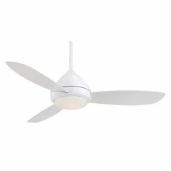 Outlet 🎁 Minka Aire 61.55W 3-Blade Ceiling Fan with 52 in. Blade Span in White 🎁