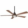 Cheapest ✨ Minka Aire Cone 54 in. 46.7W 8385 cfm 5-Blade Ceiling Fan with LED Light in Oil Rubbed Bronze 🧨