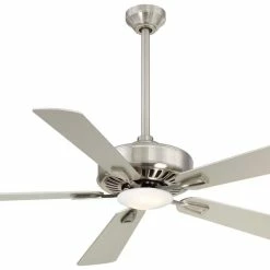 Top 10 ⌛ Minka Aire Contractor® 52 in. 5-Blade Ceiling Fan in Brushed Nickel 😀