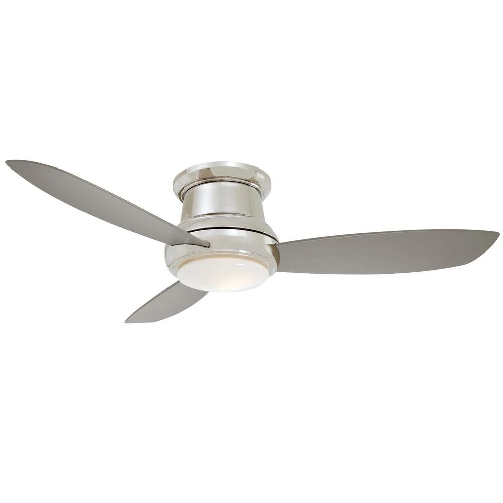 Hot Sale 🎉 Minka Aire Concept™ II 62.46W 3-Blade LED Ceiling Fan with 52 in. Blade Span in Polished Nickel 👏