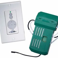 Outlet 😍 Minka Aire Wall Control with Handheld Control in Ivory and White 😀