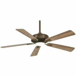 Flash Sale 😉 Minka Aire Contractor 52 in. 67.5W 1-Light LED Ceiling Fan in Heirloom Bronze 🤩