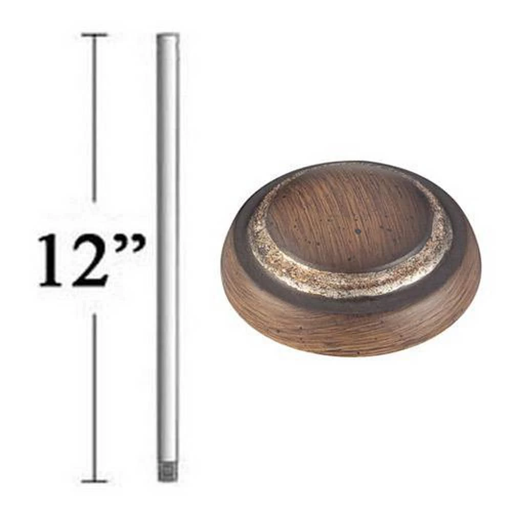 Budget β Minka Aire Signature 12 in. Downrod in Belcaro Walnut π₯°