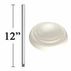 Brand new 🥰 Minka Aire Signature 12 in. Ceiling Fan Downrod in Bone White ⌛