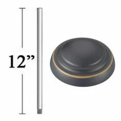 Best Sale 🎁 Minka Aire Signature 12 in. Fan Downrod in Dark Restoration Bronze 🧨