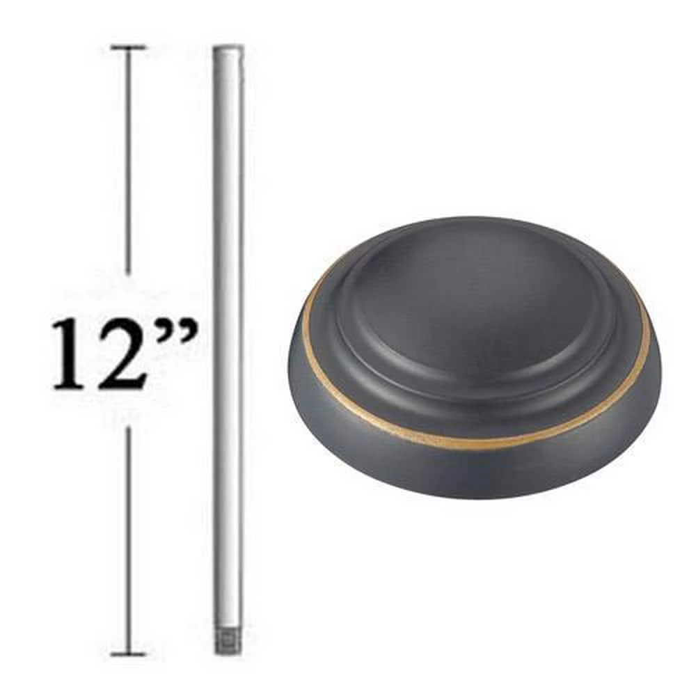 Best Sale π Minka Aire Signature 12 in. Fan Downrod in Dark Restoration Bronze π§¨