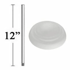 Promo ✨ Minka Aire Signature 12 in. Fan Downrod in Flat White 🎉