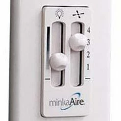 Promo ⭐ Minka Aire Side by Side Single Fan Control in White ✔️