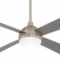 Flash Sale ⭐ Minka Aire Orb 4 Blades 54 in. Indoor Ceiling Fan in Brushed Steel and Brushed Nickel ⭐