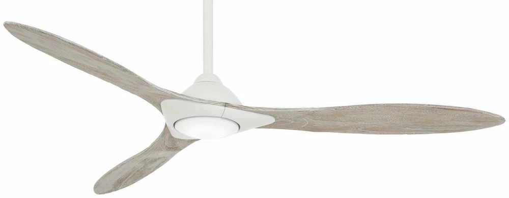 Promo π Minka Aire Sleek 31.08W 1-Light 3-Blade Y40 LED Ceiling Fan in Flat White π