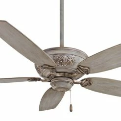 Outlet 🧨 Minka Aire Classica 54 in. 5-Blade Ceiling Fan in Driftwood 😍