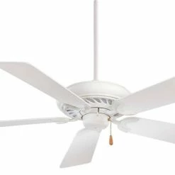 Hot Sale 🎉 Minka Aire Supra® 52 x 11-1/4 in. 5-Blade Ceiling Fan in Shell White 🌟