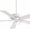 New 🎁 Minka Aire Supra® 52 x 11-1/4 in. 5-Blade Ceiling Fan in White 💯