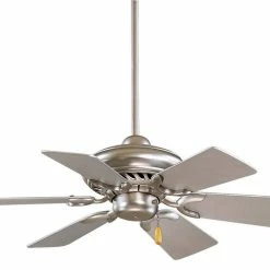 Best Sale 😍 Minka Aire Supra® 6-Blade Ceiling Fan in Brushed Steel ⌛