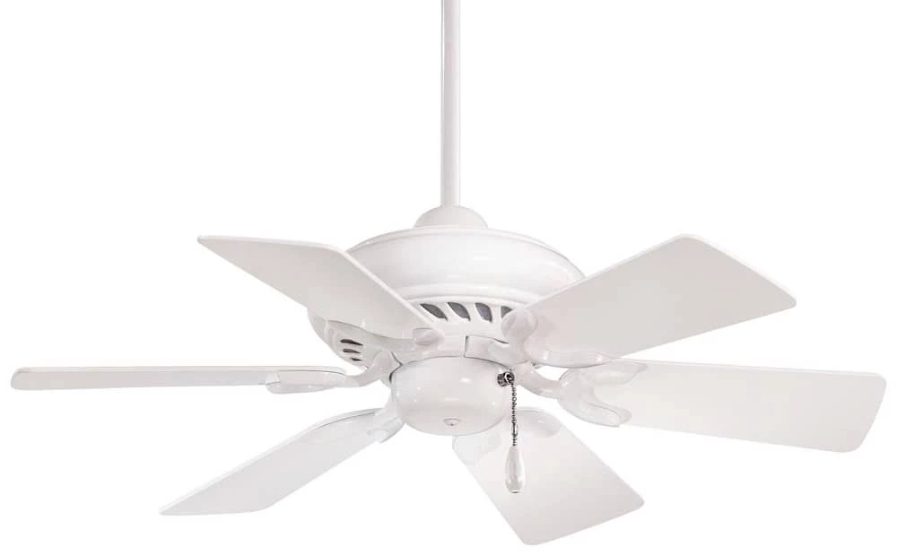 New ❤️ Minka Aire Supra® 6-Blade Ceiling Fan in White 🤩