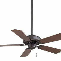 Best Sale 🎁 Minka Aire Sundance™ 52.22W 5-Blade Ceiling Fan in Oil Rubbed Bronze 😍