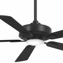 Cheap 🔥 Minka Aire Contractor LED 52 in. 5-Blade Indoor/Outdoor Ceiling Fan in Coal 🎁