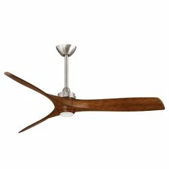 New 😀 Minka Aire Aviation 26W 3-Blade LED Ceiling Fan with 60 in. Blade Span in Brushed Nickel ⭐