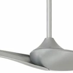 New 🔔 Minka Aire Wave 60 in. 29.14W 2-blade Ceiling Fan in Silver 🔥