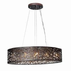 Promo 😉 ET2 Inca 10 in. 9-Light Double Loop Xenon Pendant in Bronze 😉