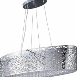 Best reviews of ✔️ ET2 Inca 10 in. 9-Light Double Loop Xenon Pendant in Polished Chrome ✨