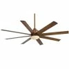 Top 10 🔥 Minka Aire Slipstream 8 Blades 65 in. Outdoor Ceiling Fan in Distressed Koa 🔥