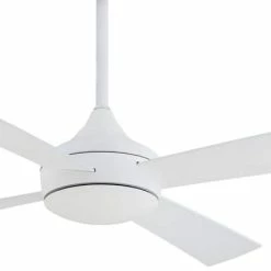 Best Sale 😀 Minka Aire Aluma 4 Blades 52 in. Indoor Ceiling Fan in Flat White 💯