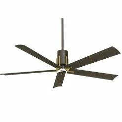 Promo 🎁 Minka Aire Clean 60 in. 56.82W 5-blade 1-Light Ceiling Fan in Oil Rubbed Bronze with Toned Brass 🔥
