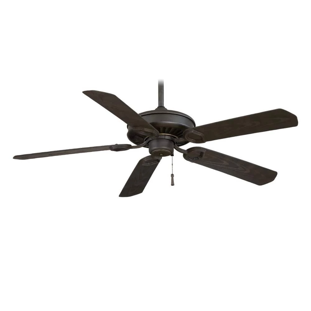 Wholesale 🧨 Minka Aire Sundowner® 79.3W 5-Blade Ceiling Fan in Black Iron and Aged Iron 🥰