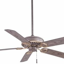 Promo 😀 Minka Aire Sundowner® 54 in. 5-Blade Ceiling Fan in Driftwood ⭐